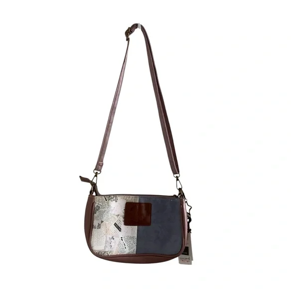 Charming Sweet & Candy Pink and Brown Crossbody Bag with Removable Pouch - NWT - Picture 5 of 6